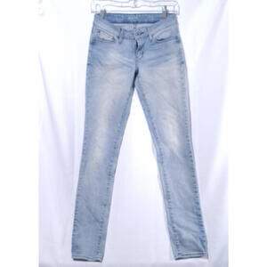 Levis Demi Curve Modern Rise Skinny Jeans Size 25x32 Light Wash Blue Denim‎